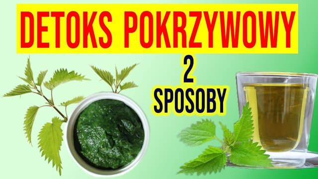 🍀 Sok i napar z POKRZYWY. DETOKS pokrzywowy na alergie, anemię, brak energii.